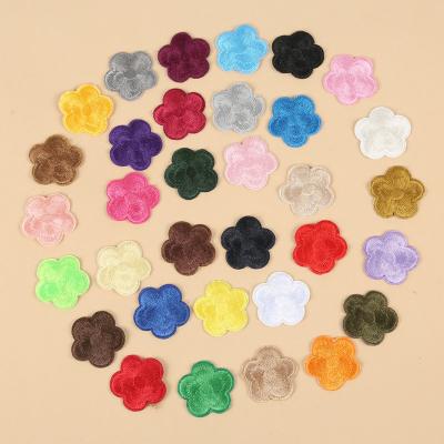 China Other ZD factory wholesale cute colorful flower small embroidery floral patch for women girl clothing patch for sale