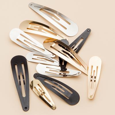 China European and American wholesale hair accessories ZD style black gold rose gold color BB clip metal girls hair clips for hair accessories for sale