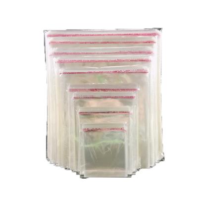 China Wholesale Earring Hair Accessories Jewelry ZD Custom Printed Self Adhesive OPP Bags, Clear Transparent Cellophane Jewelry T-shirt Plastic Bags With Seal Flap for sale