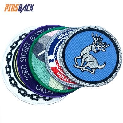 China Custom Embroidered 3D Patches For Kids Apparel Jacket 100% Full 3D Embroidery Heat Cut Border Garment Iron On Embroidered Patches for sale