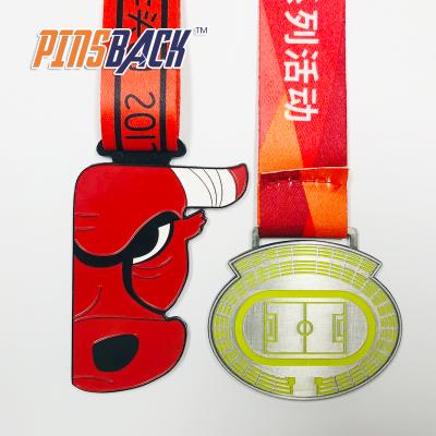 China Custom Running Game Custom Marathon Finisher Triathlon Europe 3D Metal Sports Medal Trophies and Medals for sale