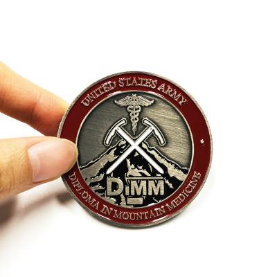 China Ancient Europe Challenge Coins Customized Design Army Custom Coins for sale