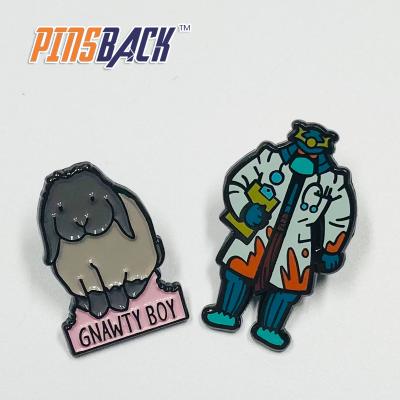 China Europe No Minimum Pins Factory Wholesale Manufacturer Custom Made Metal Back Pins Hard Enamel Custom Pins for sale