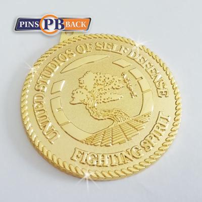 China China Custom 2D/3D Metal Medal With Various Shape And Color Functioning Award Medal With Polish Ribbon Velvet Box High Gold Medal for sale