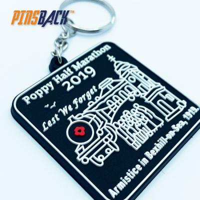 China Eco-friendly Key Chain Factory Material Custom Personalized PVC Soft Rubber Key Chain Keychain for sale