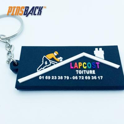 China GuangDongZhongShanWanTai Eco-friendly Material Cheap Wholesale Custom Soft Rubber Key Chain 3D PVC for sale