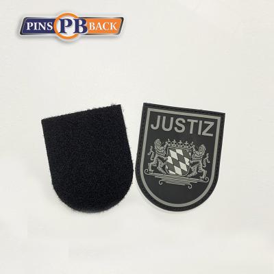 China Custom 3D Hook And Loop Logo Template Rubber Patch Cheap Soft 3D PVC Patches Free Design for sale