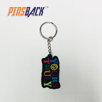 China Souvenir Gifts Promotion Promotional Items With Logo Custom PVC 3d Key Chain Rubber Key Chain for sale