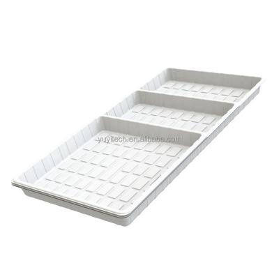 China Custom 3 x 6 Deep ABS 4x8 Large Individual Plastic Hydroponics Tray For Greenhouse Lettuce for sale