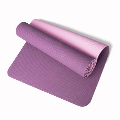 China Eco-Friendly Yoga Mat With Picture 6mm PE Fatigue The Eco-Friendly Anti Non-Slip Washable Exercise Yoga Pilates Mat for sale