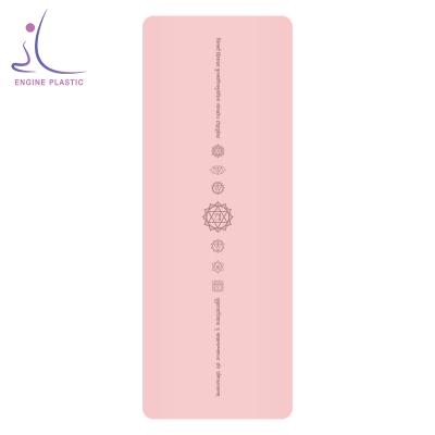 China Non-Slip Durable Washable Waterproof Private Label Customized Chakra 7 Yoga Mat Foldable Eco-Friendly Thick PU Natural Rubber Yoga Mat for sale