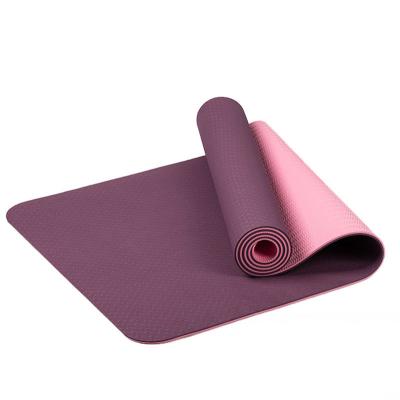 China Cheap Yoga Mat Thick Eco-Friendly PE Non-Slip Printed Yoga Alignment Body Workout Yoga Mat for sale