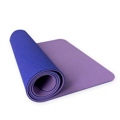 China Hot Selling High Quality Eco-friendly PE EVA Pilates Custom Logo Design Color Nature Non Slip Yoga Mat for sale