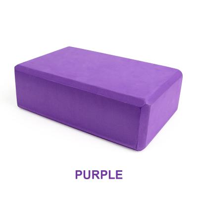 China High Density Wholesale Custom Private Label Yoga Brick Yoga Block Purple Color Block Set Yoga for sale