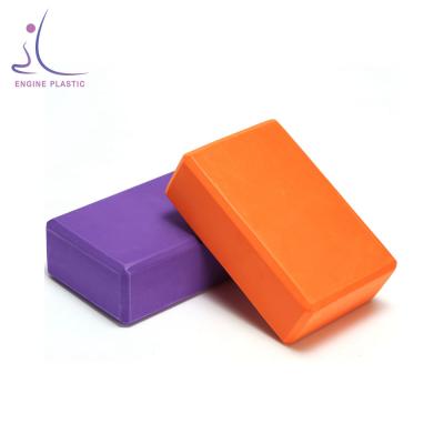 China Eco-Friendly High Density Fitness Training Custom Shape Size 2 In 1 EVA Block Foam Brick Yoga Blocks for sale