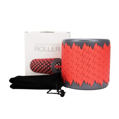 China Hot Selling Folding Roller Space Saving Dots Adjustable Foldable Yoga Column Foam Roller Amazon Exercise Home Fitness Massage for sale