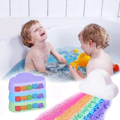 China Home Hotel Spa Fizzer Bath Oils Vegan Spa Luxury Organic Bath Bubble Surprise Rainbow Bath Bomb. for sale