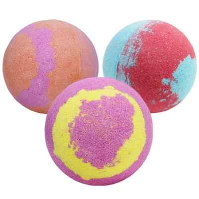 China Bubble Ball Home Hotel Spa Deep Cleansing Bath Salt Moisturizing Long Lasting Natural Rich Scent Foam Bath Ball for sale