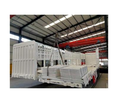 China Widely Used Superior Quality Tipper Trailer 4-axis Warehouse Grid Semi-trailer for sale