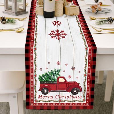 China European Chiristmassy Decoration Table Cloth Runner For Table For Christmas Table Runner Xmas Christmas Table Runner for sale