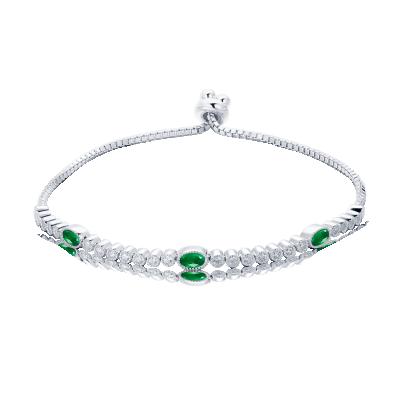 China Exquisite Workmanship Special Hot Selling Emerald Necklace S925 Sterling Silver Plated 18k Gold (With Certificate) for sale