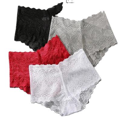 China Breathable CINVIK Sexy Lingerie Women's Panties Set Solid Color High-Waist Lace Underwear Briefs Intimate Comfort Lady Underpan for sale