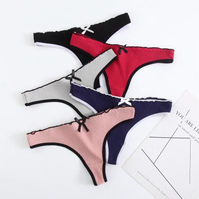 China Breathable CINVIK Women's G-string Sexy Thong Underwear Women Panties Female Underpants Low Rise Lingerie Comfortable Pantys Briefs Tangas for sale