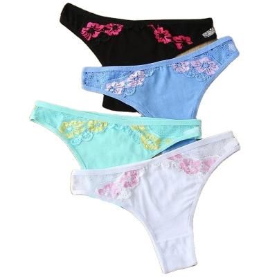 China Breathable CINVIK Women G-String Panties Fashion Thong Soft Comfort Sexy Underwear Breathable Briefs Ladies Low-Rise Intimates Lingerie for sale