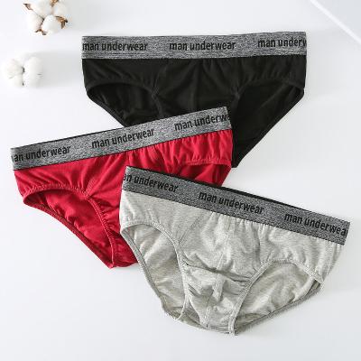 China Breathable & Lightweight CINVIK Breathable Cotton Male Underwear Solid Mens Briefs Short Man Sexy Underpant Comfortable European Size Panties For Man for sale