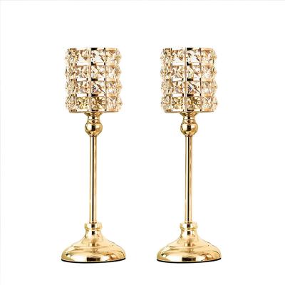 China Luxury Nordic Modern Wedding Table Stick Weddings Candle Holder Europe Metal Romantic Gold Stand For Home Decor for sale