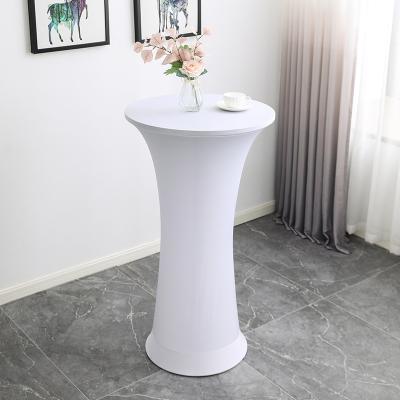 China Spandex Cocktail Bar Table Cover Modern Round Elastic Table Cover Modern Contracted Round Table Cover For Wedding for sale