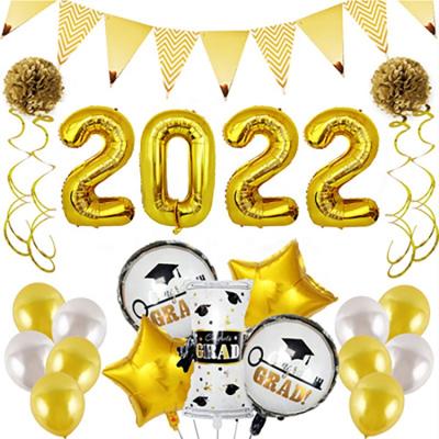 China Popular Amazon New Year Party Decoration Happy New Year 2022 Balloon Set for sale