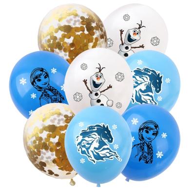 China 100pcs Birthday Jelly Party Balloons 12inch Latex Balloons Elsa Balloon Bouquet Princess Theme Birthday Party Decorations RQ-04 for sale