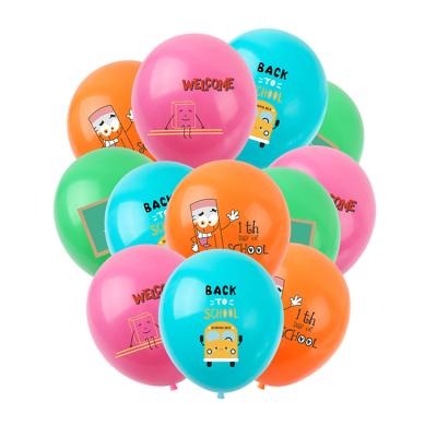 China 100pcs Birthday Welcome Back To School Balloons Classroom Decorations And School Start Celebrating Balloons for sale