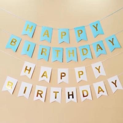 China Paper Birthday Garland Party Birthday Banner Christmas Cheap Colorful Size Party Decoration for sale