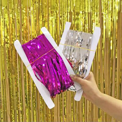 China Christmas 3 Meter Birthday Party Decorations Party Needs Foil Curtains Party Supplies for sale