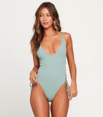 China Plus Size New Swimwear Mini Bikini Listing Micro And Solid One Piece Swimsuit Brown Summer Beach Wear Woman for sale