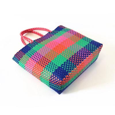 China Fashion PP/PE Woven Straw Bag With PP Straw Handbag And Beach Bag for sale