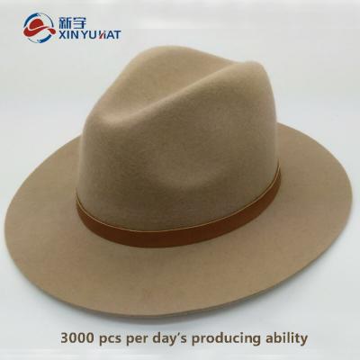 China Wholesale Plush Wool Felt Hats For Women Lady Custom Soft Hat for sale