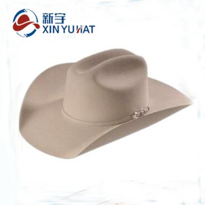 China Plush Mass Production Wool Cowboy Cowgirl Hats for sale