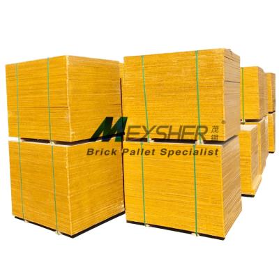 China Double Faced Wooden Bamboo Block Pallets Paddle For Concrete Block Machine for sale