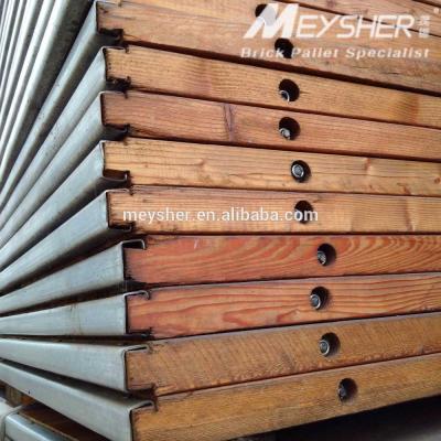 China Double Faced Solid Wood Pallet For Concrete Block Machine Cement Brick Machine Brick Pallet for sale