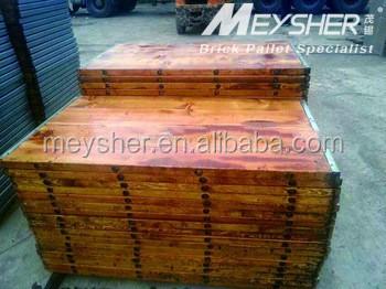 China Double Faced Wooden Pallet For Block Making Machine for sale