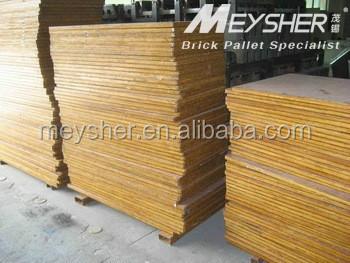 China Outdoor plywood pallet pvc bamboo pallet for concrete block machine for sale