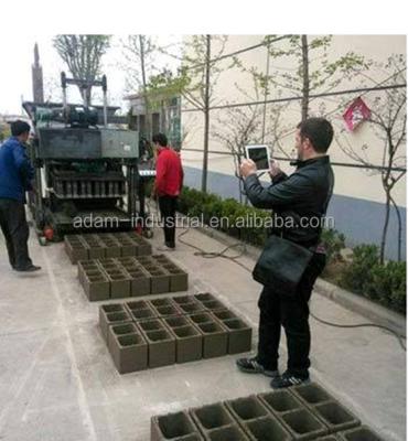 China Brick making laying used concrete block, egg laying cement block machine qmj4-45 for sale