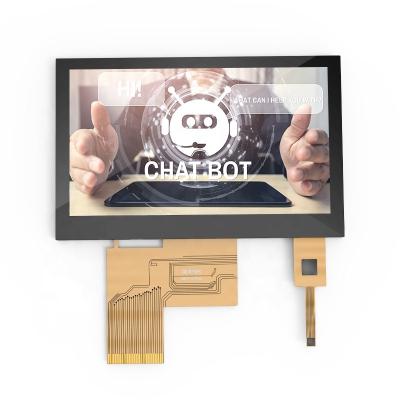 China Technology Capable 4.3 Inch TFT LCD 480x272 IPS RGB 40Pin 500cd/m2 High Brightness Display With Capacitive LCD Touch Screen Module 4.3 Inch for sale