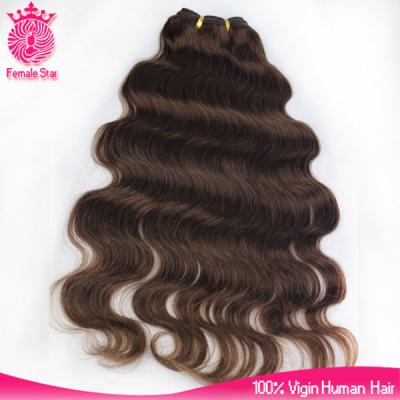 China Double Shipping Number 4 Pulled Hair Color Cambodian Hair Weave Pictures Chocolate Hair Overnight Extension for sale