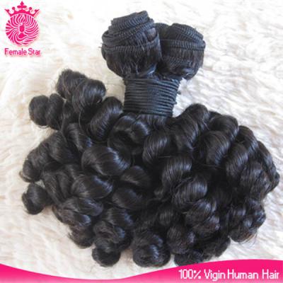 China Spring Curl 7a Curls Mongolian Virgin Bouncy Hair Extension , Double Drawn Roman Curl Hair for sale