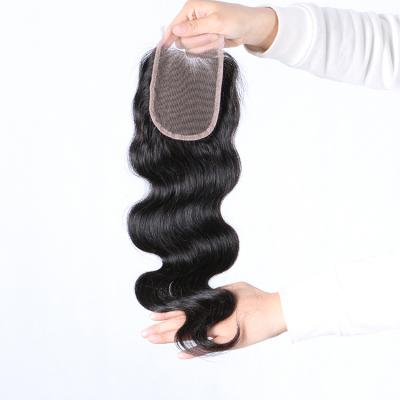 China Body Wave 4x4 5x5 Virgin Brazilian Hair Lace Closure Factory Direct Korean Body Wave Lace Closure Virgin for sale