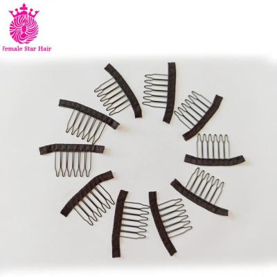 China Wholesale Combs Clips To Wig Caps 10pieces/set Wig Combs Clips Clips DIY Wig Making Accessories 3.7cm x 3cm for sale